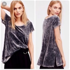 Free People velvet top